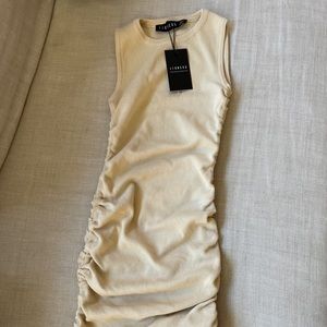 NWT lioness military minds mini dress in ecru